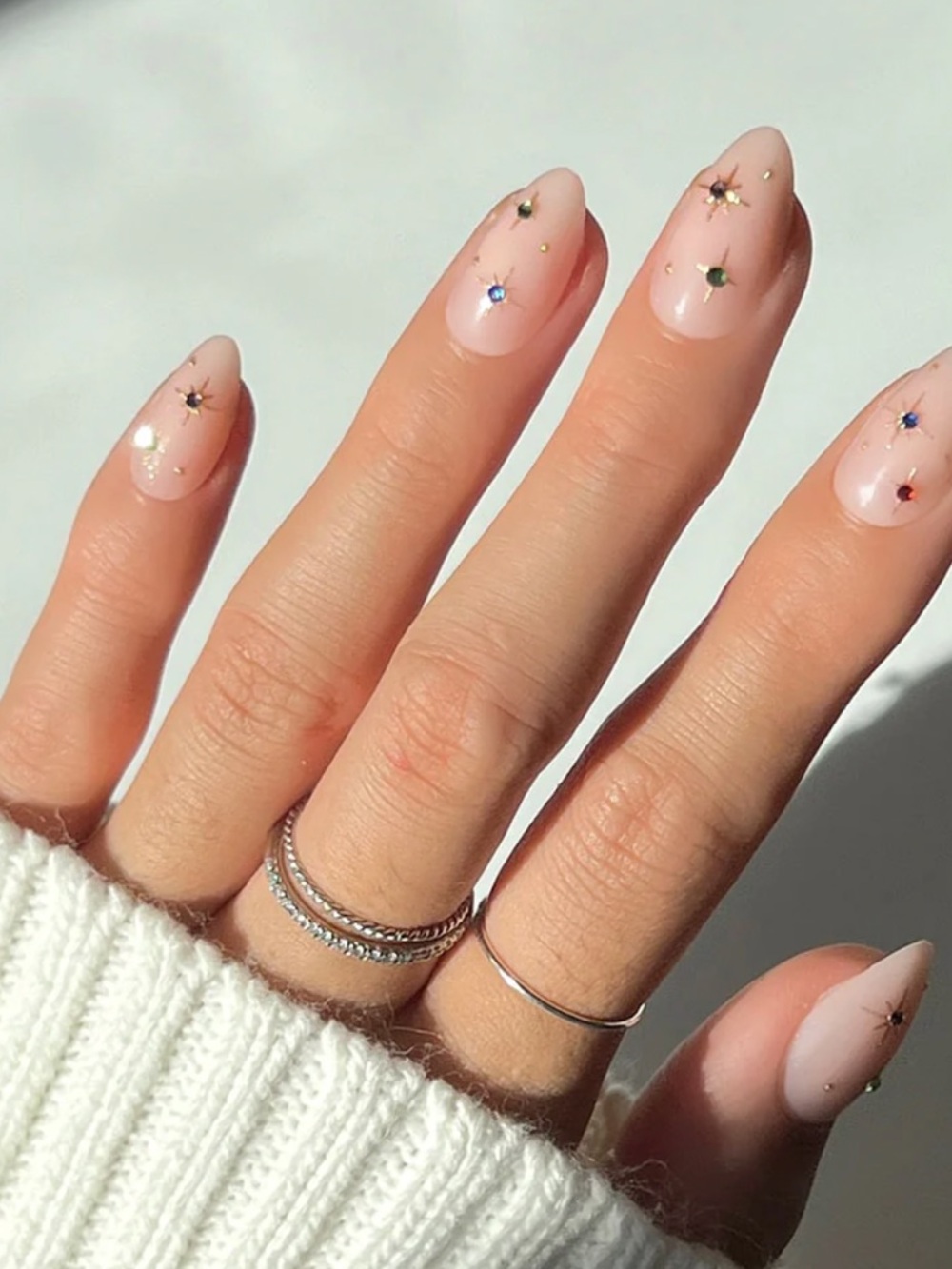 north star diamond nude Glamnetic Press On Nails NIB